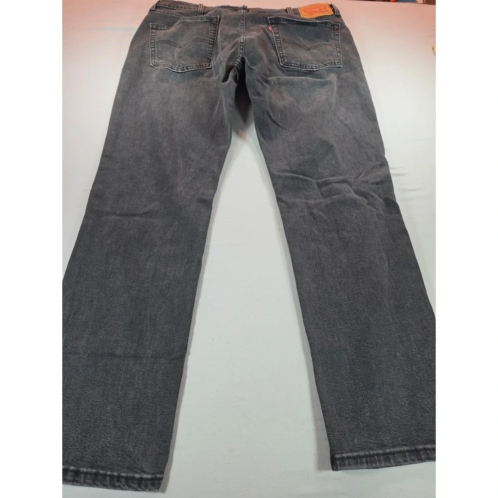 Levi's 514 Straight Fit Mens Jeans Faded Black Denim 38x32 CW-3821 5098